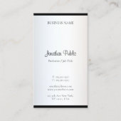 Elegant Eenvoudig Sjabloon Modern Minimalistisch O Visitekaartje (Voorkant)