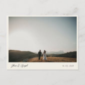 Elegant eenvoudig sparen het Briefkaart van de dat (Voorkant)