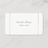 Elegant eenvoudig stijlvol modern visitekaartje (Voorkant)