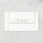 Elegant eenvoudig stijlvol modern visitekaartje (Achterkant)