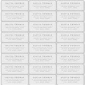 Elegant eenvoudig transparant retouradreslabel sticker (Voorkant)