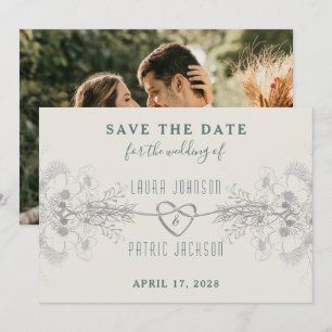 Elegant Eenvoudig Trouwfeest Save The Date