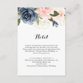 Elegant Eenvoudig Uniek Winter Bloemen Hotel Informatiekaartje (Voorkant)