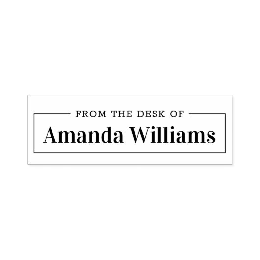 Elegant eenvoudig van het bureau van  zelfinktende stempel (Design)