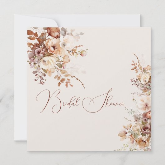 Elegant Eenvoudig Veldbloemen Vrijgezellenfeest He Kaart (Voorkant)