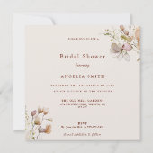 Elegant Eenvoudig Veldbloemen Vrijgezellenfeest He Kaart (Achterkant)