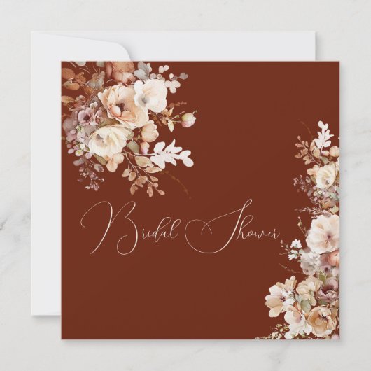 Elegant Eenvoudig Veldbloemen Vrijgezellenfeest He Kaart (Voorkant)