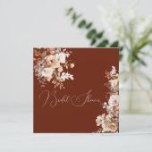 Elegant Eenvoudig Veldbloemen Vrijgezellenfeest He Kaart (Staand voorkant)