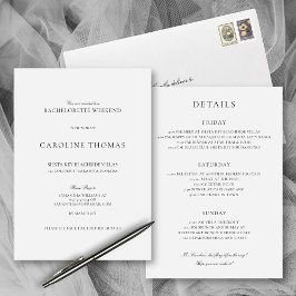 Elegant eenvoudig vrijgezellenweekend met reissche kaart