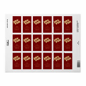 Elegant Eenvoudig Vrolijk Kerst Retouradres Etiket (Full Sheet)