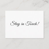 Elegant, eenvoudig We hebben adreswijziging gemaak Informatiekaartje (Achterkant)