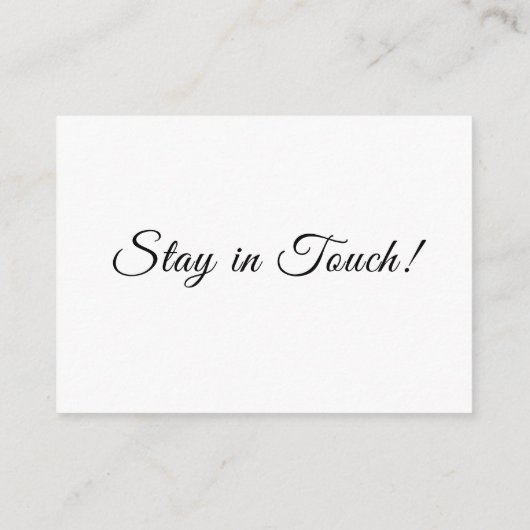 Elegant, eenvoudig We hebben adreswijziging gemaak Informatiekaartje (Achterkant)