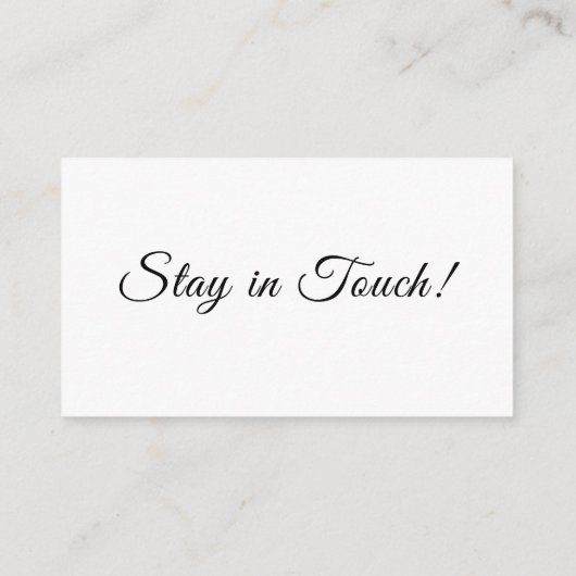 Elegant, eenvoudig We hebben adreswijziging gemaak Informatiekaartje (Achterkant)