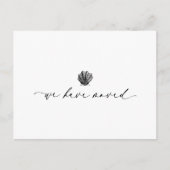 Elegant eenvoudig We hebben verplaatst handgeschre Briefkaart (Voorkant)