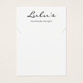 Elegant eenvoudig wit Ketting beeldscherm Visitekaartje (Voorkant)