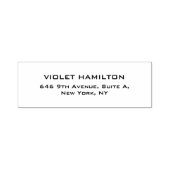 Elegant Eenvoudig Wit Professionele Moderne Zelfinktende Stempel (Design)