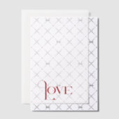 Elegant eenvoudig woord liefde vellum uitnodigingen (Offset (Uitnodiging))