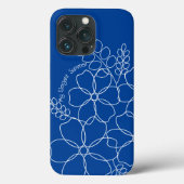 Elegant eenvoudig zomer bloemen patroon Case-Mate iPhone case (Achterkant)