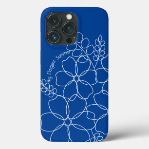 Elegant eenvoudig zomer bloemen patroon Case-Mate iPhone case