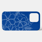 Elegant eenvoudig zomer bloemen patroon Case-Mate iPhone case (Achterkant (horizontaal))