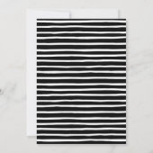 Elegant eenvoudig zwart kerstfeest kaart (Achterkant)