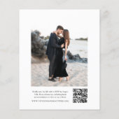 Elegant Eenvoudig Zwart-wit Budget Bruiloft (Achterkant)