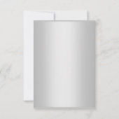 ELEGANT EENVOUDIGE BLAUWE VERSILVER DANK JE KAART (Achterkant)