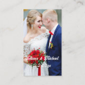 elegant eenvoudige gouden foto rsvp bruiloft qr co informatiekaartje (Achterkant)