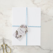 Elegant & Eenvoudige Lila bloem dank je label Cadeaulabel (Met Touw)