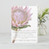 Elegant eenvoudige, moderne Floral roze protheevlo Kaart (Staand voorkant)