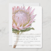 Elegant eenvoudige, moderne Floral roze protheevlo Kaart (Voorkant)