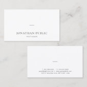 Elegant eenvoudige, moderne, minimalistische ontwe visitekaartje (Voorkant / Achterkant)