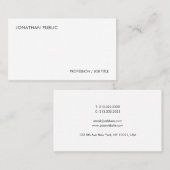 Elegant eenvoudige, moderne Sjabloon op maat Visitekaartje (Voorkant / Achterkant)