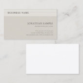 Elegant Eenvoudige Professionele Moderne Sjabloon Visitekaartje (Voorkant / Achterkant)