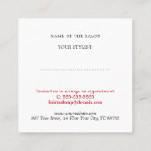 Elegant Eenvoudige Schoonheidssalon Vakantie Coupo Kortingskaartje (Achterkant)