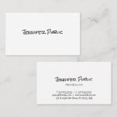 Elegant eenvoudige Sjabloon handgeschreven script  Visitekaartje (Voorkant / Achterkant)