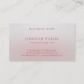 Elegant Eenvoudige Sjabloon Modern Luxe Premium Visitekaartje (Achterkant)