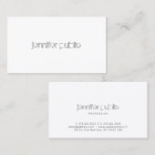 Elegant Eenvoudige Sjabloon Modern Professioneel K Visitekaartje (Voorkant / Achterkant)