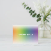 Elegant eenvoudige Sjabloon Moderne Professional Visitekaartje (Staand voorkant)