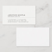 Elegant eenvoudige Sjabloon Moderne Professional Visitekaartje (Voorkant / Achterkant)
