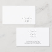 Elegant eenvoudige Sjabloon Moderne Professional Visitekaartje (Voorkant / Achterkant)