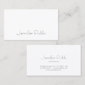 Elegant eenvoudige Sjabloon Moderne professionele Visitekaartje (Voorkant / Achterkant)