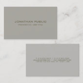 Elegant Eenvoudige Sjabloon Trendy Minimalistisch  Visitekaartje (Voorkant / Achterkant)