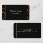 Elegant eenvoudige, stijlvolle, moderne Confetti Visitekaartje (Voorkant / Achterkant)
