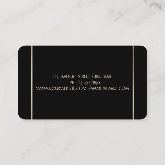 Elegant eenvoudige, stijlvolle, moderne Confetti Visitekaartje (Achterkant)