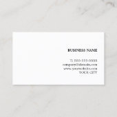 Elegant Eenvoudige Textuur Bruin Advocaat Visitekaartje (Achterkant)