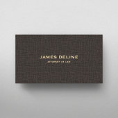 Elegant Eenvoudige Textuur Bruin Advocaat Visitekaartje