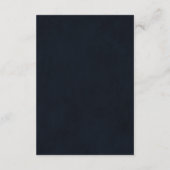 Elegant Eenvoudige Winter Bloemen Bruiloft Wishing Informatiekaartje (Achterkant)