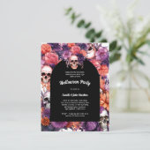 Elegant Eerie Affair: Een verfijnde Halloween Kaart (Staand voorkant)