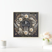 Elegant eerste Jubileum krans ontwerp Vierkante Klok (Huis)